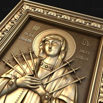 3D model Seven-arrow Icon of the Mother of God (STL)